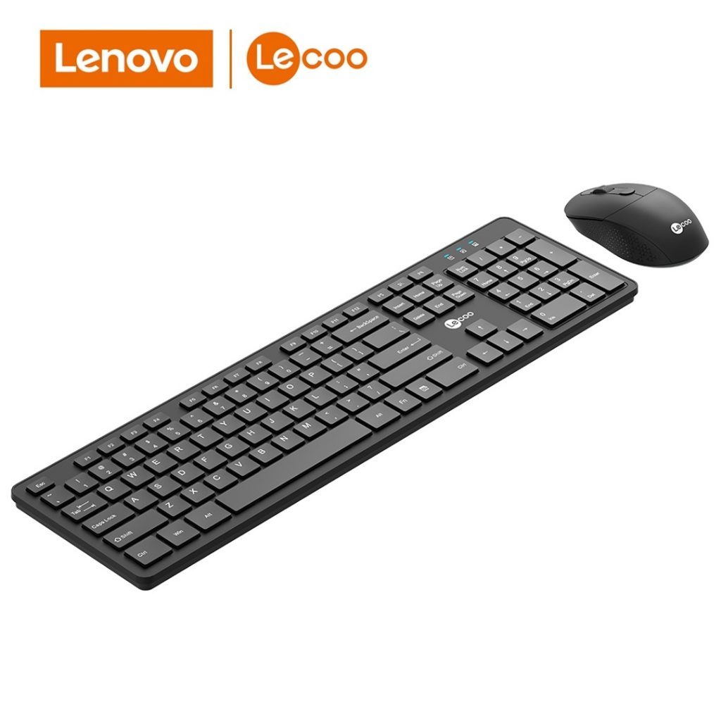 کیبورد و موس بی سیم لنوو LENOVO Lecoo KW201